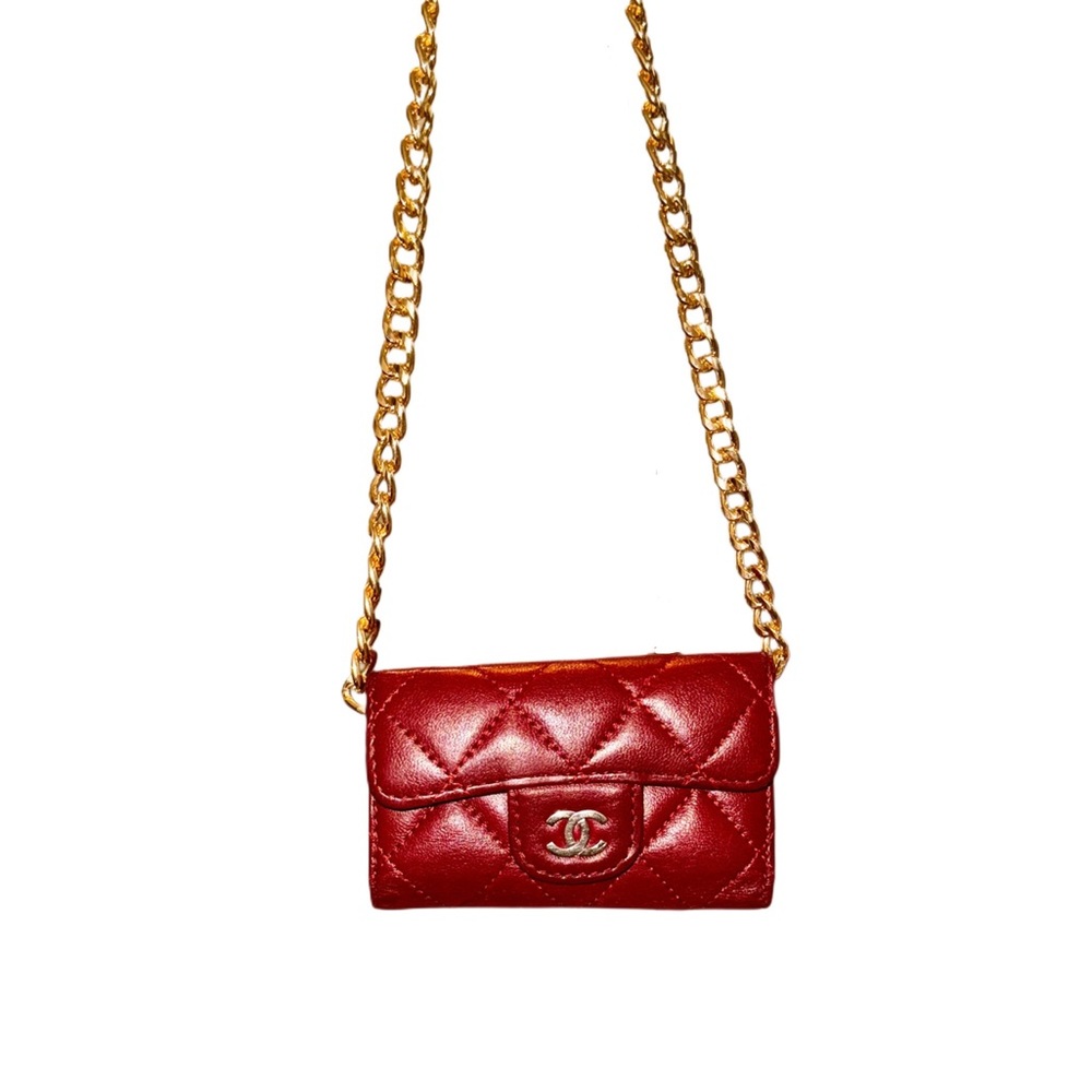 💋Chanel Red Quilted Lambskin 6 Key Case💋 - Picture 9 of 9
